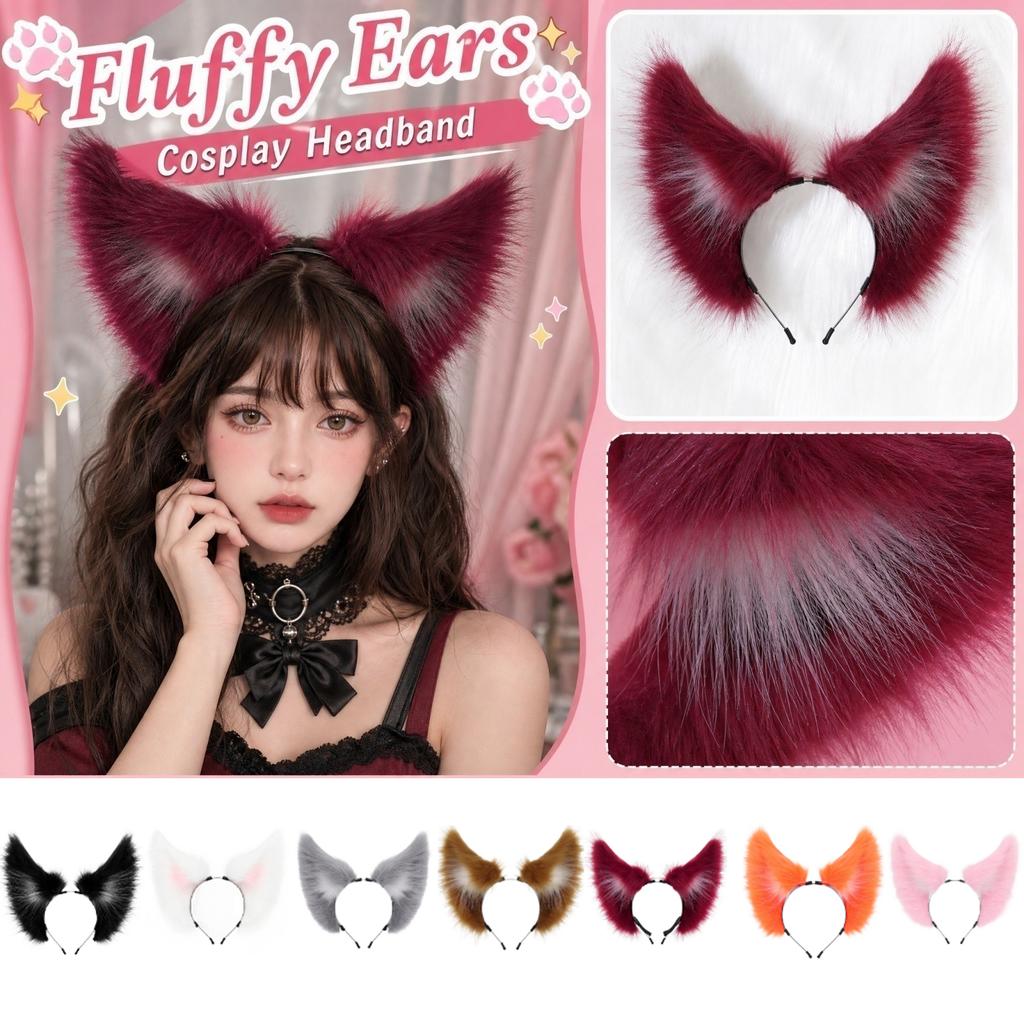 Bandeau Oreilles Fausses pour Femmes, Cheveux Oreilles Mignons pour Costume Cosplay Fête