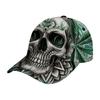 D print POD skull baseball cap personalized European and American retro cap sun hat Halloween
