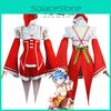 Rezero Rem Ram Christmas Cosplay Dress Costume High Quality Santa Snow Outfit