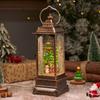 New Christmas decorations, glowing snow music box, Christmas wind lantern, Christmas gift ornaments, Santa Claus lantern