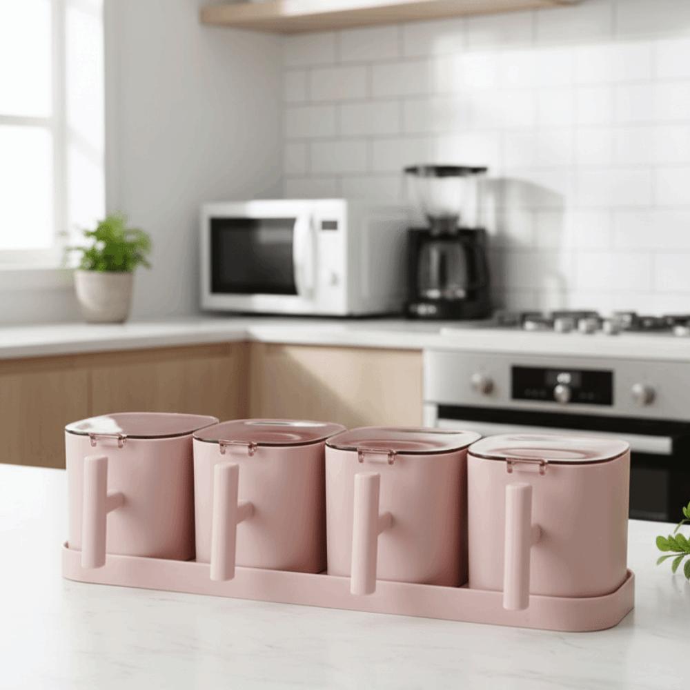 Airtight Seasoning Organizer Anti Slip Condiment Bottle Spice Tools Spices Box  Household