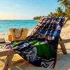 Mbappe Customize Text Beach Towel Soft Durable Quickdry Suitable For Swimming Gym Camping Yoga Vacation