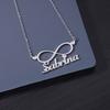 Personalized Infinite Heart Name Necklaces For Women Gold Color Stainless Steel Custom Necklace Wedding Waterproof Jewelry Gift