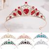 Rhinestone Zinc Zinc Alloy Princess Tiara Heart-Shaped Bridal Headwear  Daily Hair Accessories