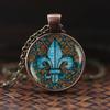 Ancient Egyptian Scarab Glass Dome Pendant Necklace Ancient Eye of Horus Egyptian Jewelry Fashion Charm Women Gifts