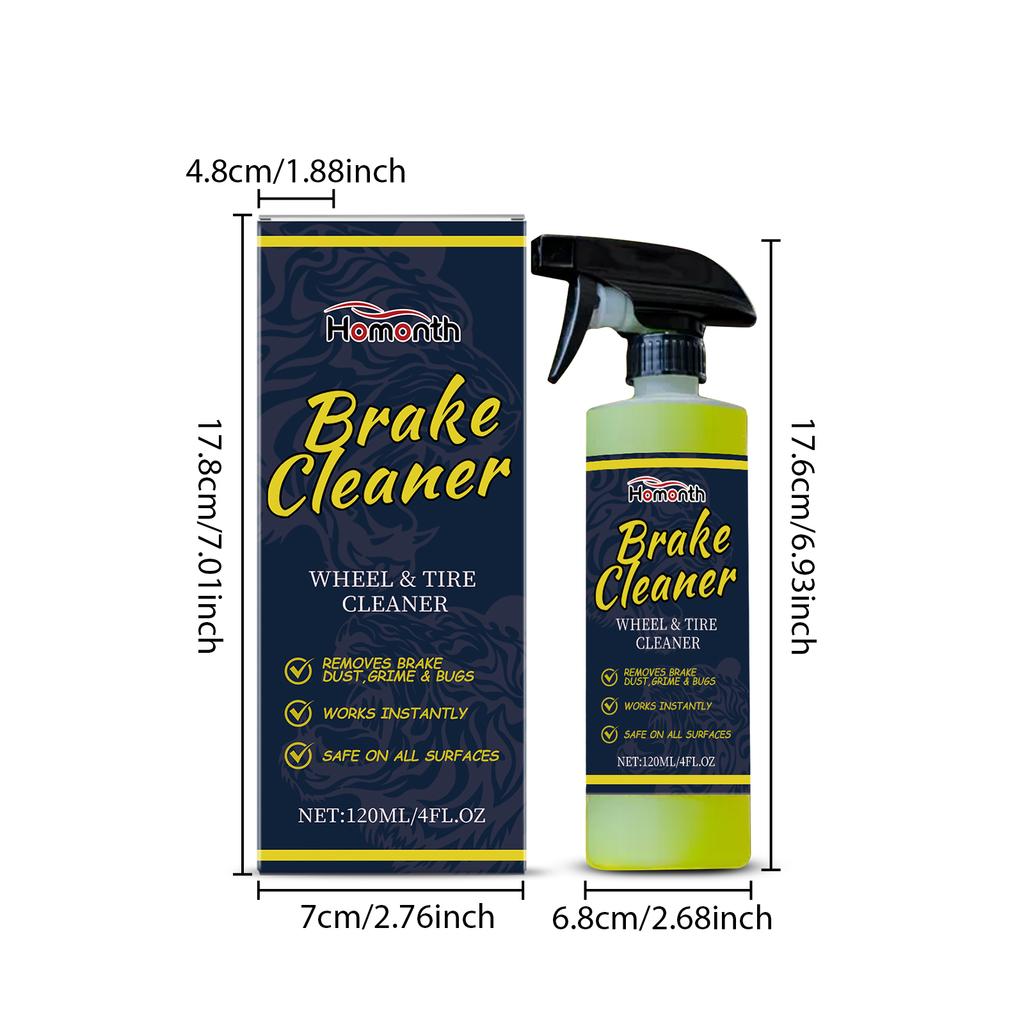 Car Wheel Cleaner Spray Auto Tire Rim Brake Rust Stain Remover Metal Surface Defender Auto Rim Wheel Polishing Refurbish CarCare