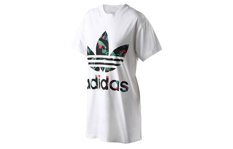 Adidas Originals Set in Sleeve T Shirt Women s White FL0027 36