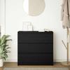 VidaXL Buffet Black Oak 80x35x76 Cm Engineered Wood, Storage Cabinet, Kitchen Storage Cabinet, Furniture of 861734