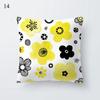 45*45Cm Yellow Print Cushion Pillowcase Geometric Hug Pillowcase Home Chair Sofa Decorative Cushion Square Pillowcase