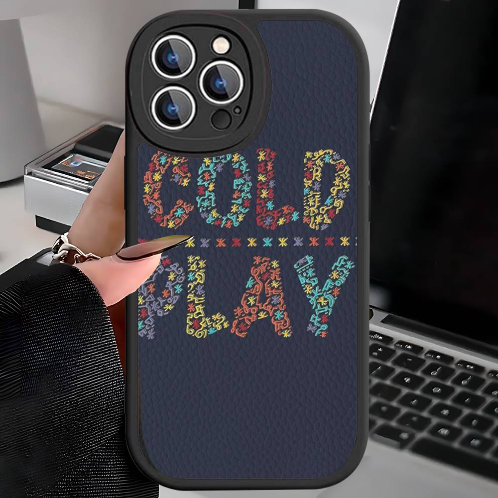 

Moon Music Coldplay Band Phone Case For IPhone 16 15 14 13 12 11 Pro Max Plus Leather Shockproof Cover iPhone 14 pro