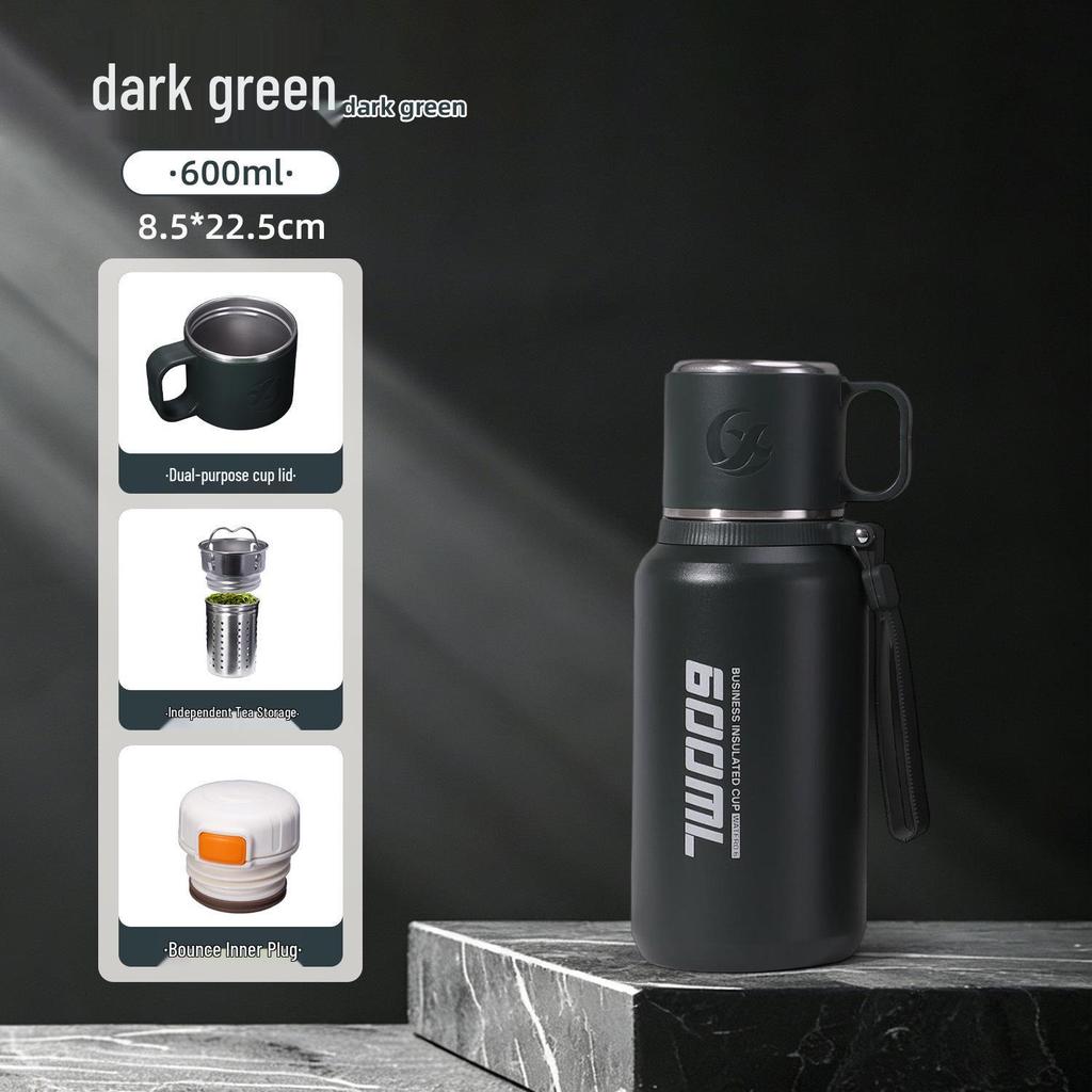 Large Capacity 316 Stainless Steel Thermos with Tea Infuser – Portable, Leak-Proof Bottle for Hot/Cold Retention