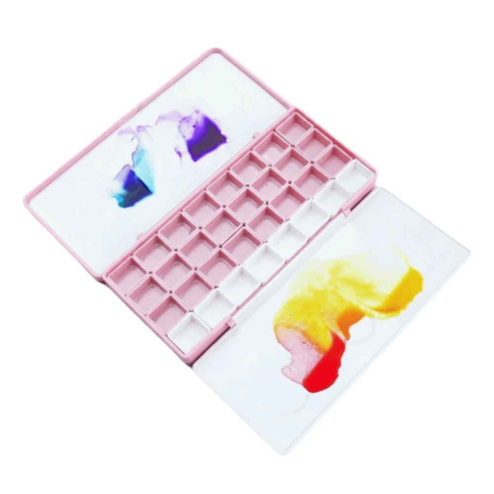 Big Size Travel Case Palette Half Pans Imitation Enamel Half Pans Palette Empty Box Refill Case Diamond Painting Box