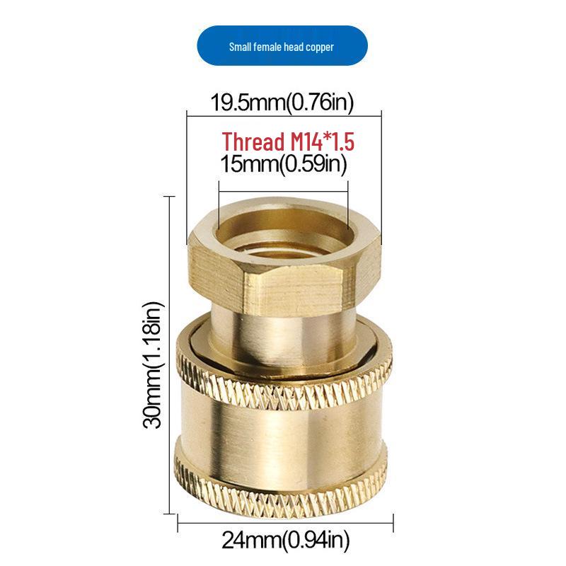 1/4" Quick Connect Foam Pot Adapter for High-Pressure Car Washer