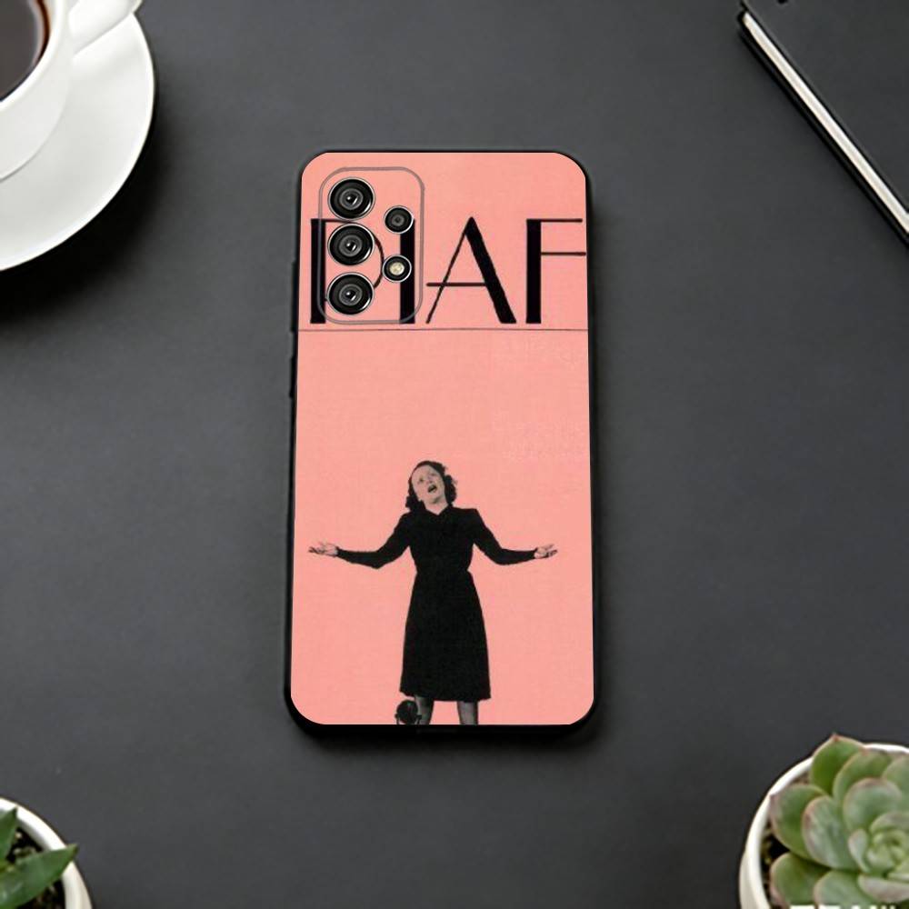 

Singer Edith Piaf Phone Case Black Silicone Soft For Samsung S25,S24,S21,S22,S23,S30,Ultra,S20,Plus,Fe,Lite Samsung S24fe