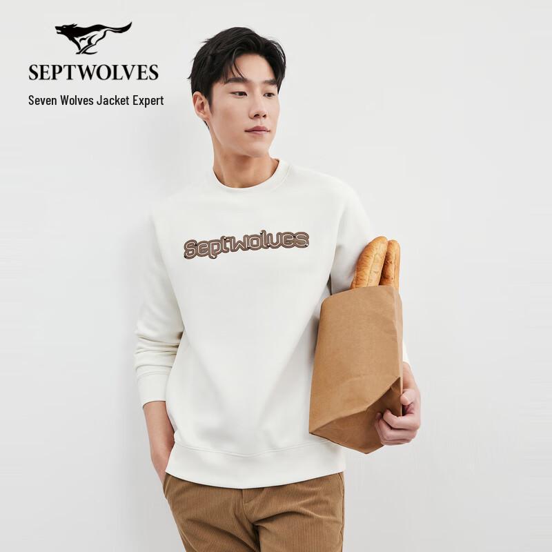 

Septwolves Men s Casual Loose Round Neck Long Sleeve Sweatshirt 175