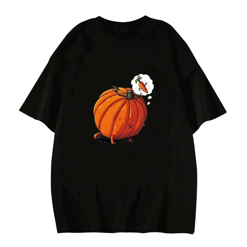 2026 Spring Summer Funny Fruit Printed  Casual Short Sleeve Tshirt Y2k Gothic Casual Round Neck Streetwear
