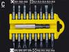 17Pcs S2 Alloy Steel Security Tamper Proof Torx Hex Star Bits Set Magnetic Holder Slotted Cross Head Screwdriver Bit