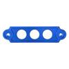 Universal 14cm Aluminum Alloy Battery Tie Down Fasten Bar Bracket 3 Holes (Blue)