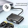 Portable VGA Adapter Converter for High Definition 3.5mm Video Audios Port 1080P Plug and Play Design