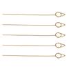 40 PCS Floral Card Holder Picks Gold Cone Shaped Gift Card Bouquet Holders for Photos Memo 150MM