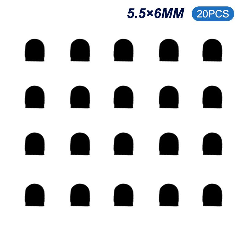 Hot Sale! 20pcs/set Soft Replacement Stylus Tips Multiple Sizes Silicone Nib Cover Capacitive Screen Nibs Rubber Cover For Touch