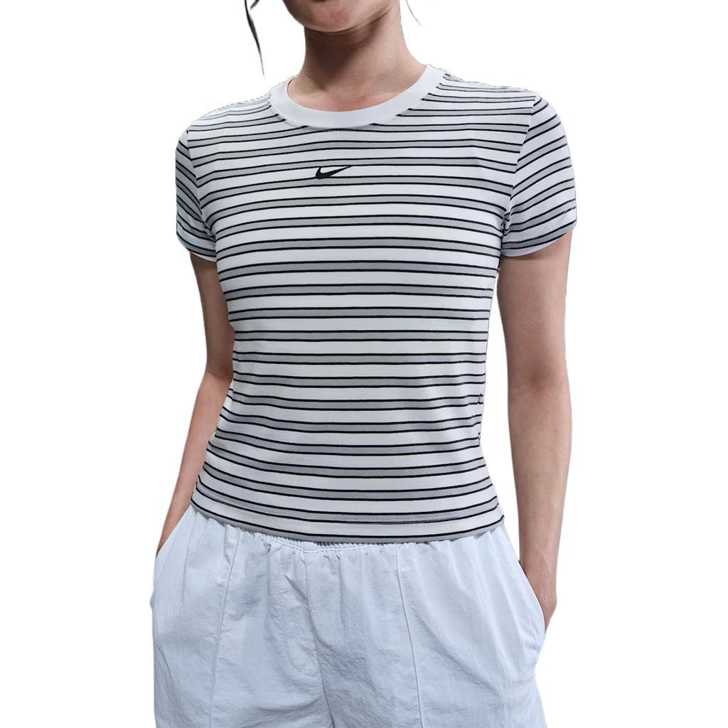 Nike Sportswear Regular T Shirt Women's Black White HF9525-100