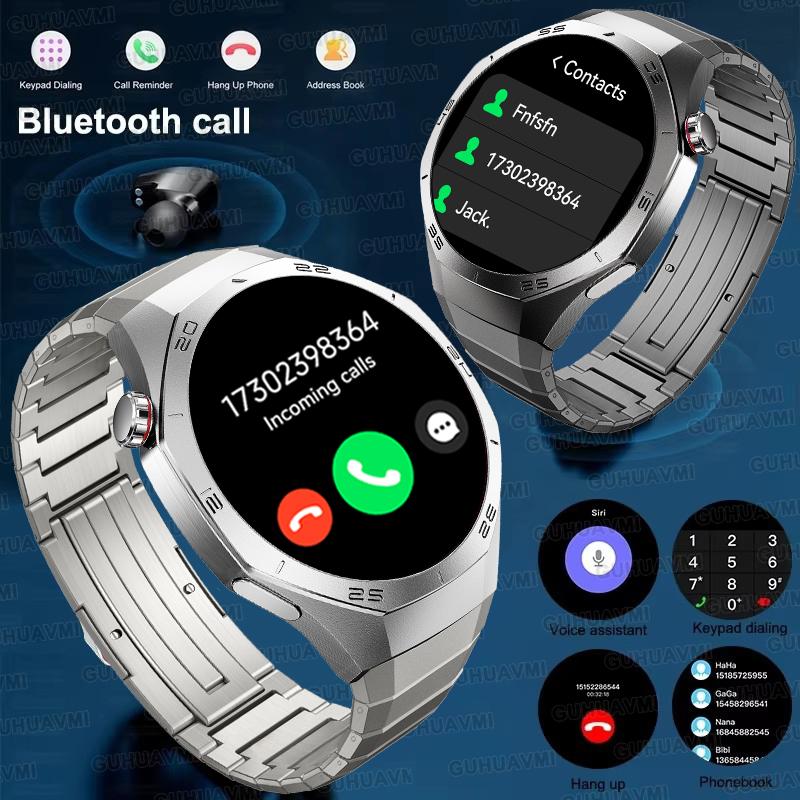 New GPS Tracking AMOLED Screen Smart Watch For Men Sports Modes Bluetooth Call Heart Rate 10ATM Waterproof For Android iOS