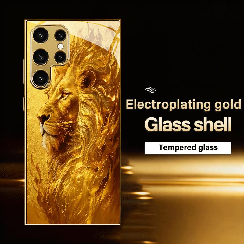 High-end Phone Case Electroplated Glass TPU PhoneCase for Samsung Galaxy S26 S25 S24 S23 S22 S21 FE Ultra Plus Dropresistant