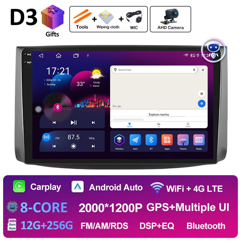 Android Auto Wireless Carplay For Chevrolet AVEO T250 2006 2007 2008 2009 - 2012 Car Multimedia Video Radio Player Bluetooth 4G