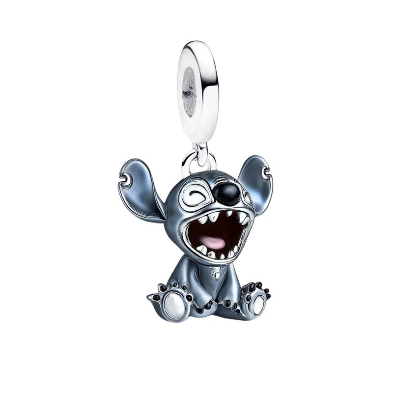Neuer Disney Funkelnder Fremder Demodog Demogorgon Hänge Stitch Charm Perle Monster Passend für Original Armbänder DIY Schmuck Geschenke