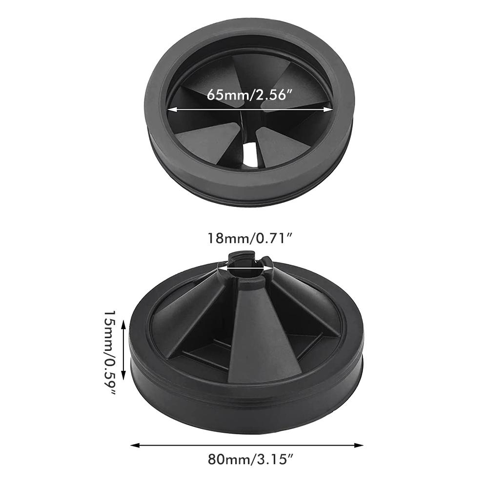 2 Pack Garbage Disposal Splash Guard EPDM Rubber Sink Baffle 3 1 8in Food Waste Disposer Replacement Drain Splash Guard