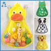 Baby Bath Toys Cute Duck Frog Mesh Net Toy Storage Bag Strong Suction Cups Bath Game Bag Bathroom Organizer Water Toys for Kids