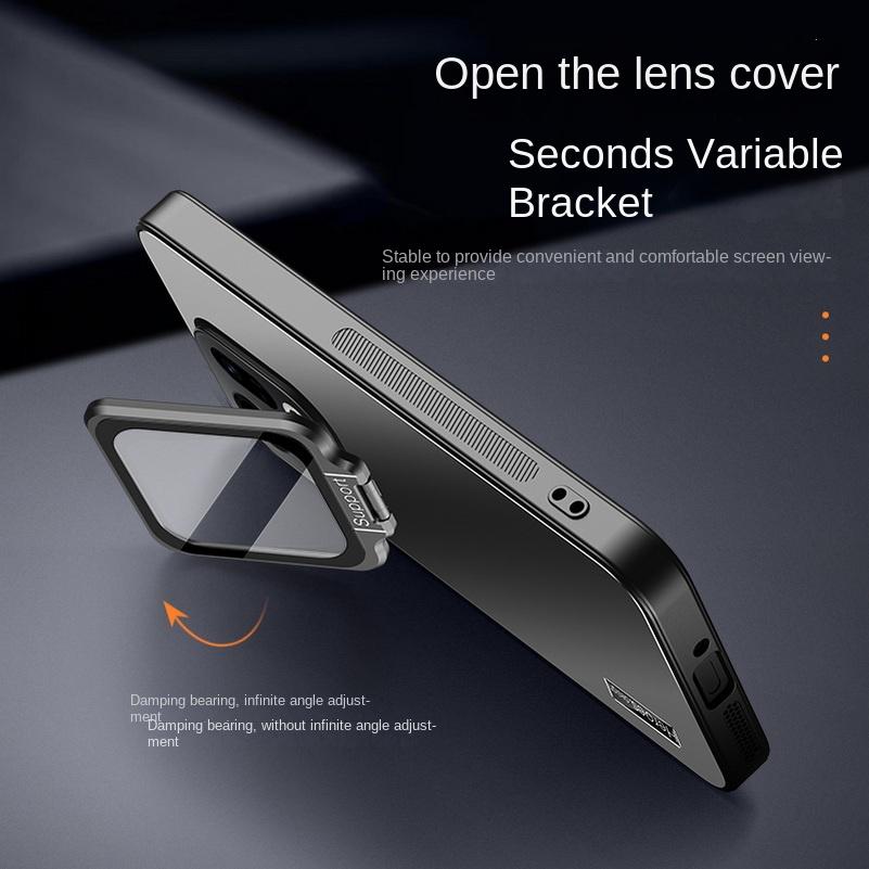 Funda Protectora Totalmente Envuelta con Soporte de Lente de Vidrio Retráctil Para OPPO Find X9 Pro find x9 X8 Ultra X8S + X7 X6 Pro Cubierta Acrílica