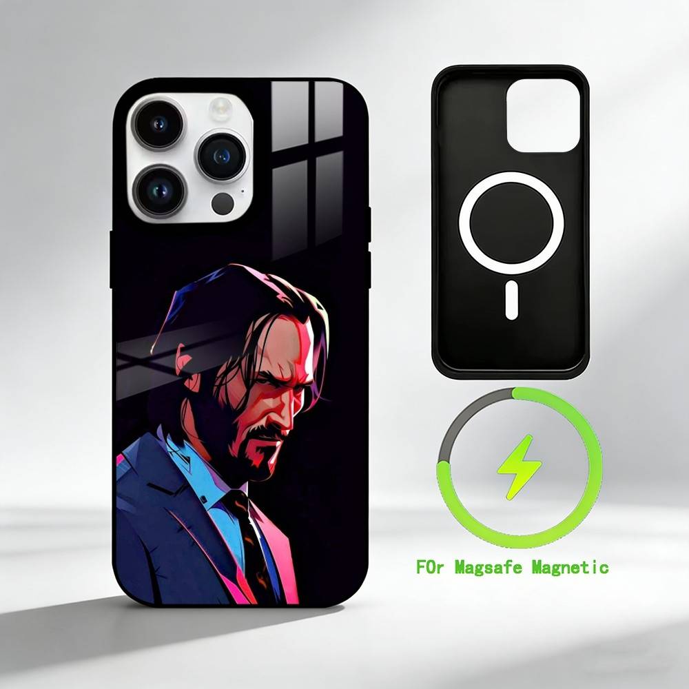 

Keanu Reeves Phone Case For iPhone 17 16 15 14 13 12 Pro Max Plus for Mirror Wireless Magnetic Cover iPhone16PROMAX
