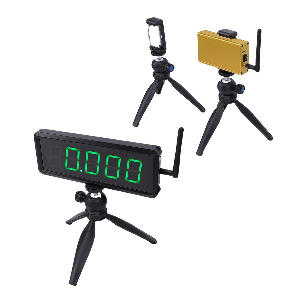 Wireless Sprint Timer 1.8 Inch 5 Digit Display Battery Powered Race Clock Stopwatch for Racing Roller Skating Track