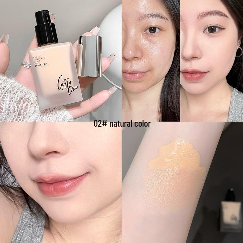 Gegebear Brightening Matte Foundation: Long-Lasting, Creamy, Soft Light - Ideal for Students, Affordable Chinese Beauty Brand.