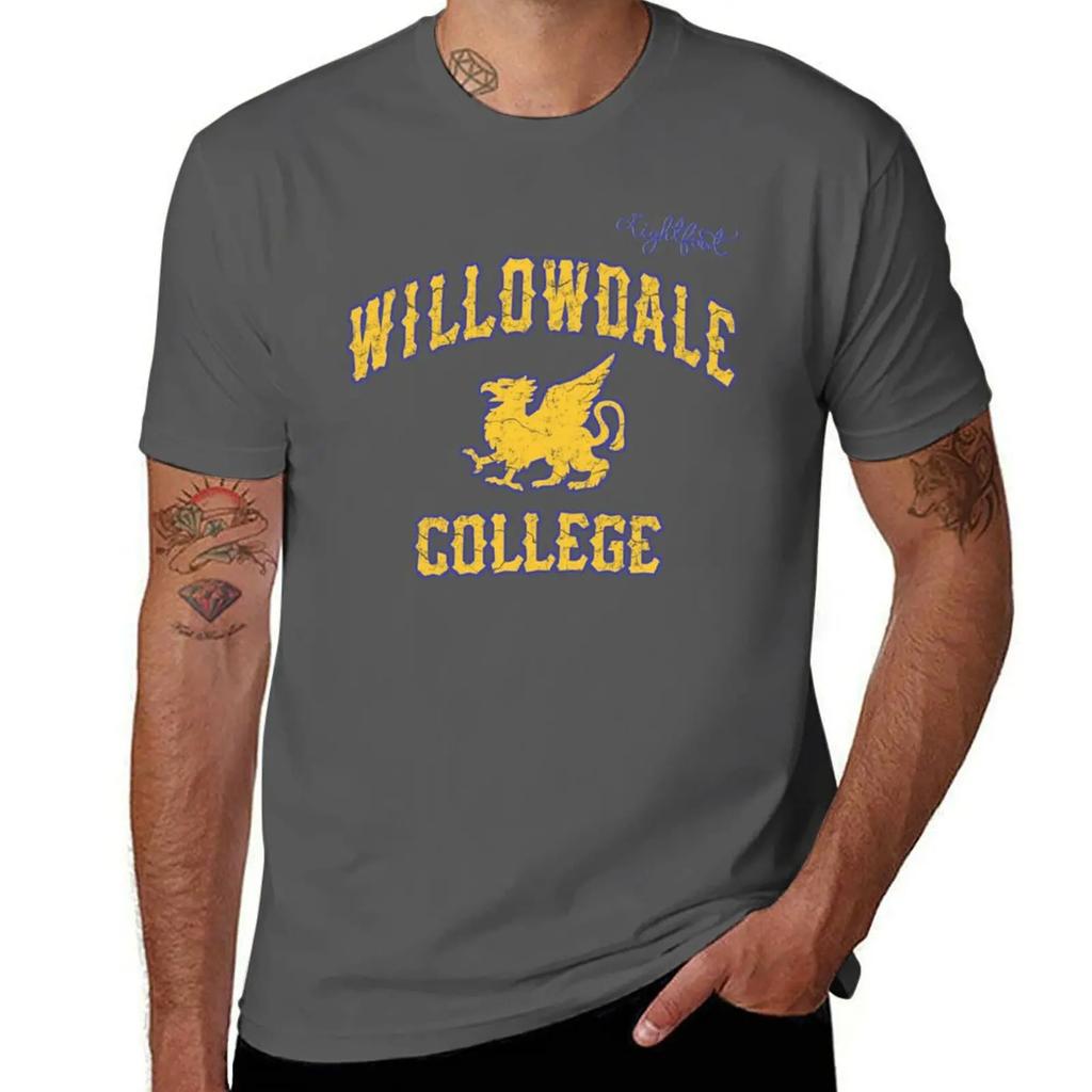 Willowdale College T-Shirt custom t shirt summer clothes graphics vintage mens graphic t-shirts