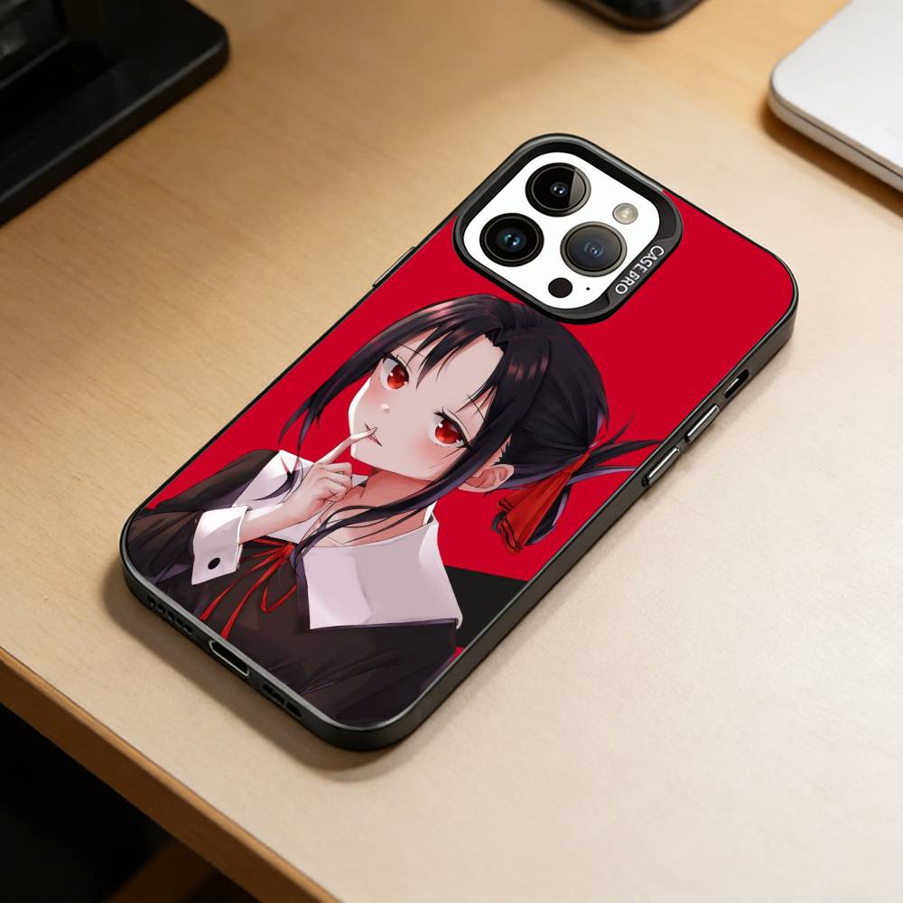 

Love Kaguya-sama Phone Case For iPhone 17,16,15,14,13,12,11 Plus,Pro Max,XS,Colorful Silver Black Cover iPhone14ProMax