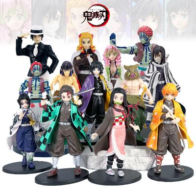 Anime Figur Kamado Tanjirou Nezuko Demon Slayer Figur Actionfiguren PVC Modell Spielzeug Zenitsu Figur Inosuke Kimetsu No Yaiba