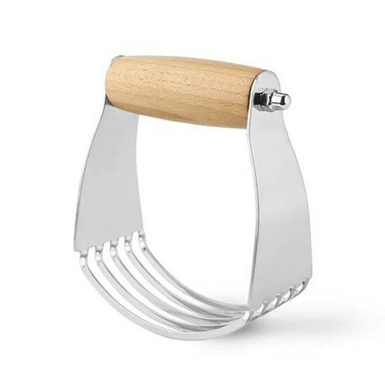 Multi-Color Stainless Steel Mixing & Cutting Tool: Flour Scraper, Mixer & Beater