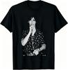 Nick Cave Live Bühne Vintage Schwarz Weiß Porträt Gothic Rock Baumwolle Unisex Kurzarm T-Shirt Druck
