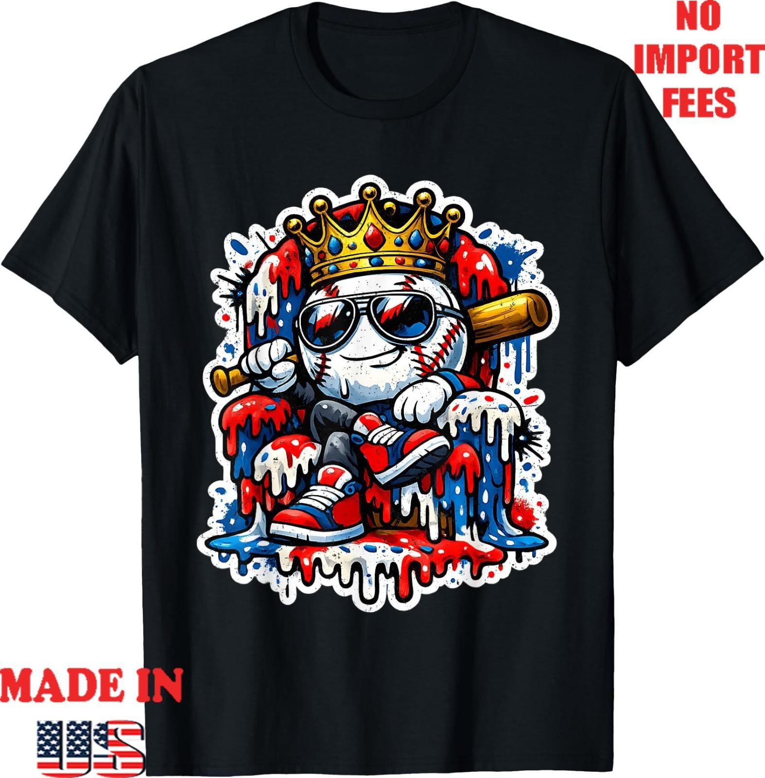 Cute Baseball Style Apparel for Youth Kids Birthday Drip T-Shirt,Adult Kid Tees S разноцветный