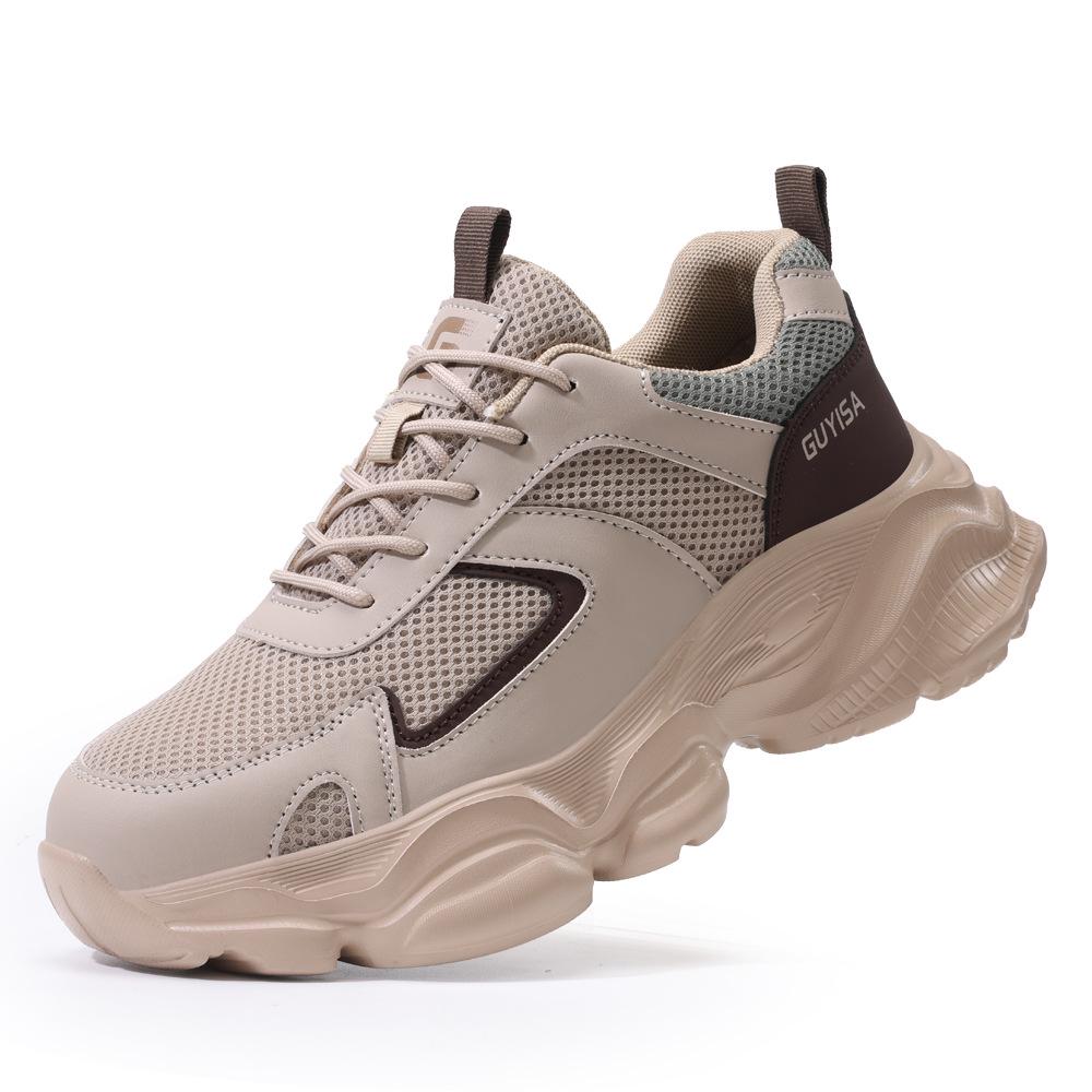 Men's Lightweight Anti-Smash, Anti-Puncture Work Shoes – Comfortable, Wear-Resistant Protection for Construction Sites