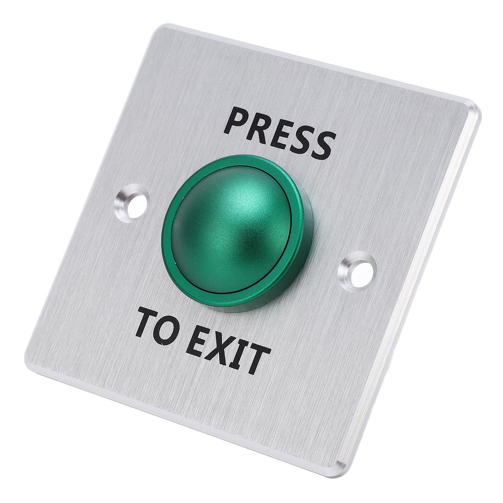 Door Release Button Stainless Steel 12‑24V Push to Exit NO NC COM Switch Access Control Panel