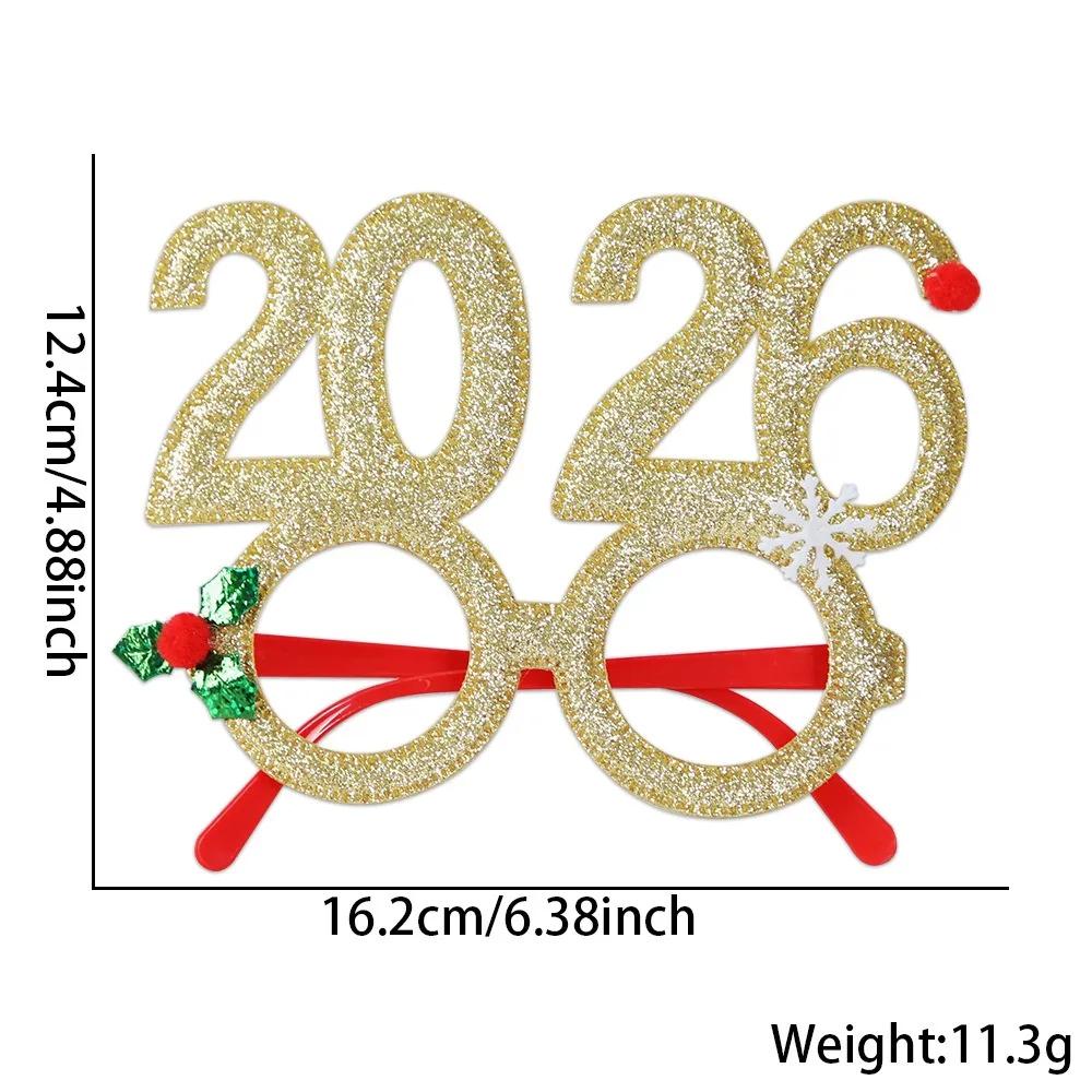 Christmas Tree Decoration 2026 Christmas Number Funny Glasses Xmas Decoration For Home 2026 New Year Decor