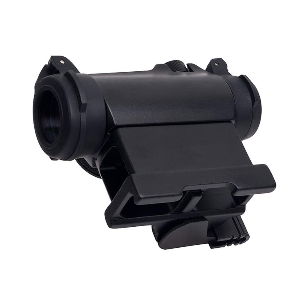 FOCUHUNTER 1x24 Dot Dimming Red Dot 2MOA Red Quick Release 20mm Rail Replica Optical Authentic Model for Outdoor Activities T-1 Sight, 11-Level Sight,