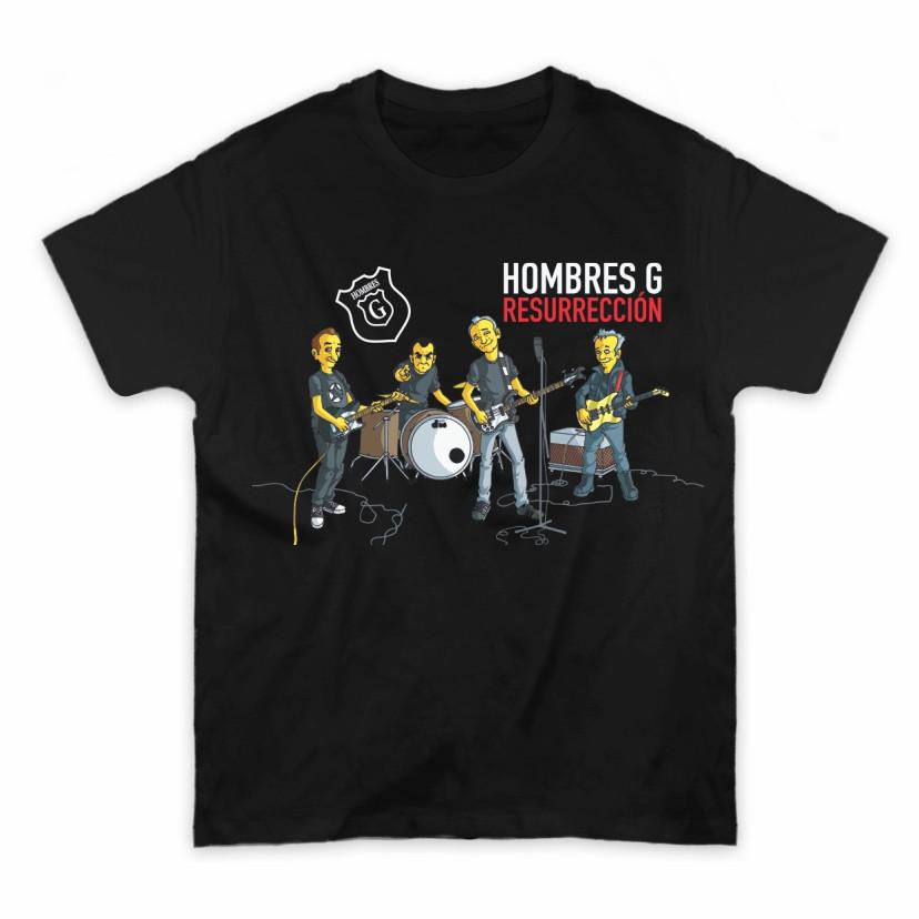 

Vintage Hombres G Concert Tour Black All Size TShirt Gift Cute KK048 Unisex T-Shirt M