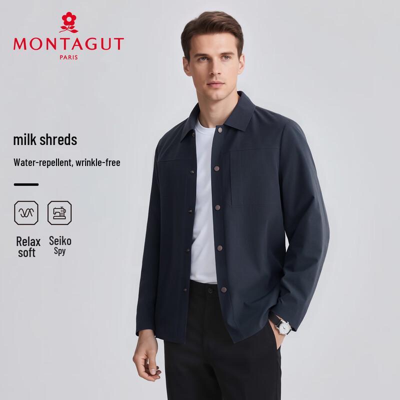 

MONTAGUT Men s Spring Autumn Lapel Business Casual Jacket 2XL (EU 54)