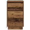 Nightstand Reclaimed Wood Look 39 x 34.5 x 65 cm Engineered Wood