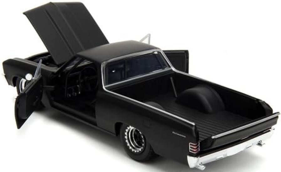 Kyosho Jada Toys Fast Furious Series 10 1967 Chevy El Camino Black Finished Model JADA34413 & 1/24 F&F